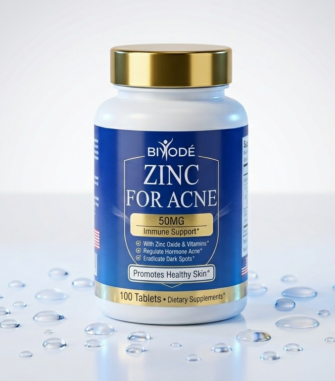 Zinc For Acne Supreme – Clear Skin & Sebum Control Formula (100 Tablets)